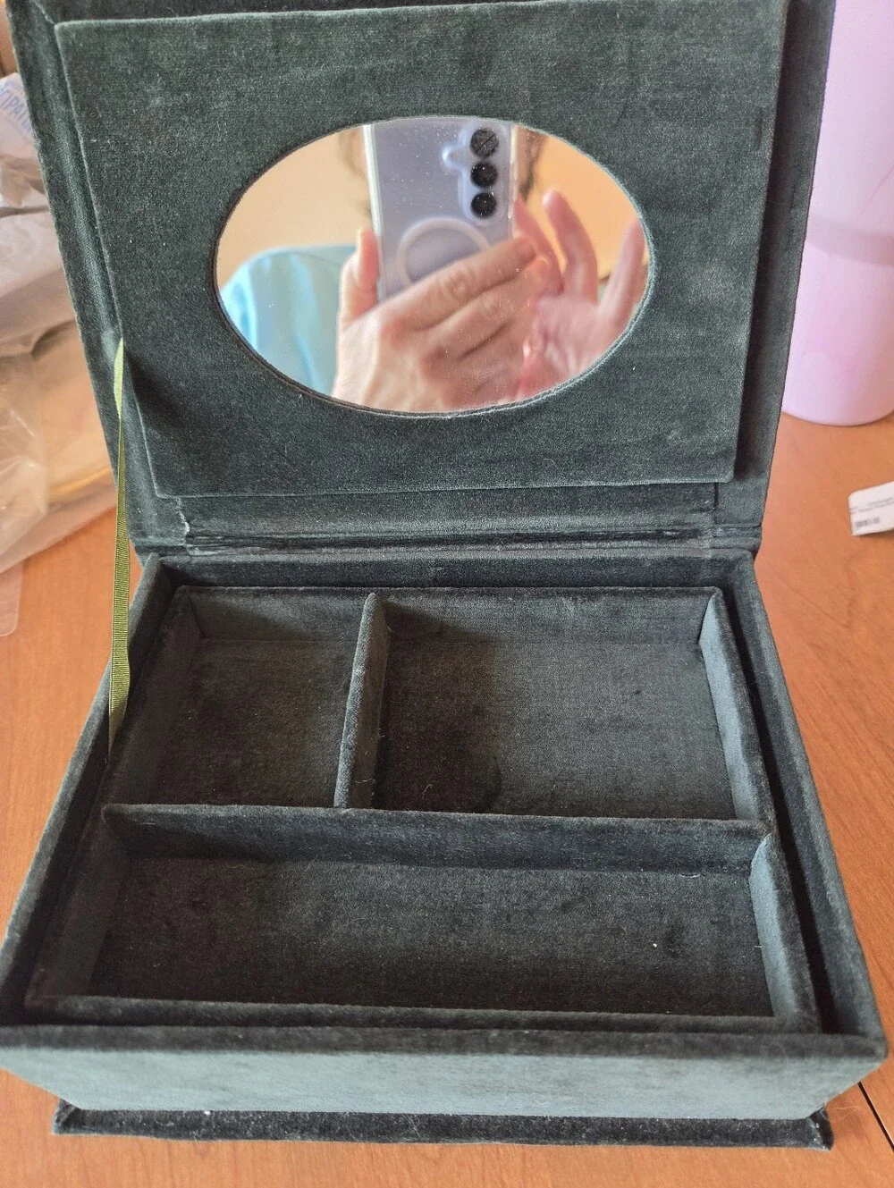 Vintage Velvet Jewelry Box